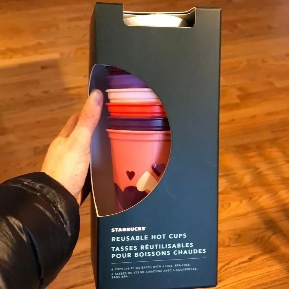 Starbucks 2021 Valentine release of reusable cups